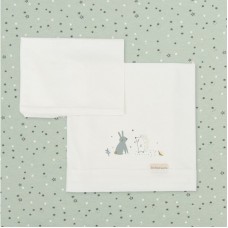 Juego de sabanas minicuna de punto Woodland Verde BimbiDreams